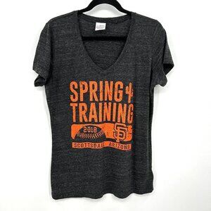 MLB San Francisco Giants Heather Gray Orange 2018 Spring Training T-Shirt Large